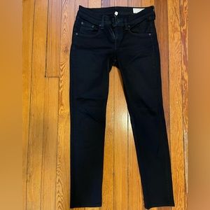 Black Rag & Bone Low Rise Skinny Jeans